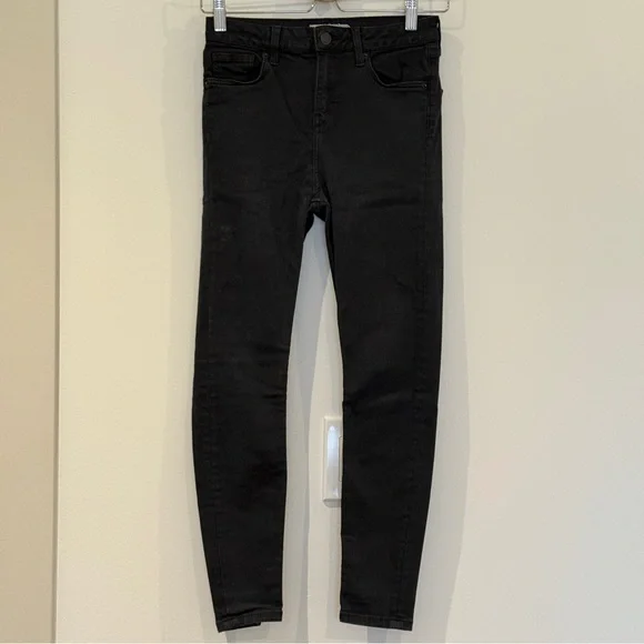 TOPSHOP Jamie Classic High-Waisted Skinny Jeans | W28 x L33, Black - Picture 3 of 8